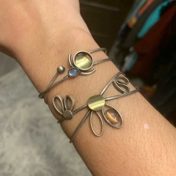 Abstract cuff bracelets - unique - Picture 5 of 5